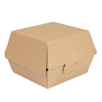 BOÎTES HAMBURGER THEPACK 13x12,5x9 CM (M) NATUREL CARTON NANO-MICRO (500 UNITÉS) - REF. 234.09
