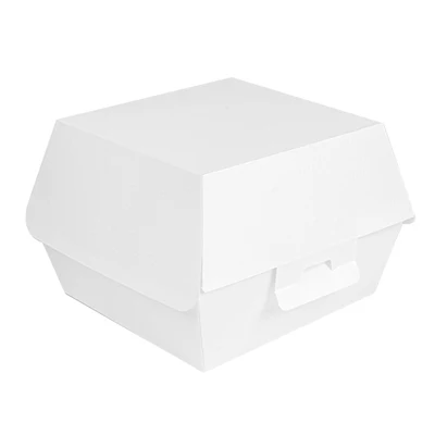 BOÎTES HAMBURGER THEPACK 13x12,5x9 CM (M) BLANC CARTON NANO-MICRO (500 UNITÉS) - REF. 234.10
