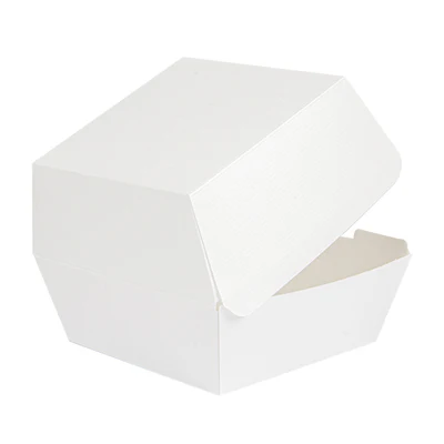 BOÎTES HAMBURGER THEPACK 13x12,5x9 CM (M) BLANC CARTON NANO-MICRO (500 UNITÉS) - REF. 234.10 - Image 3