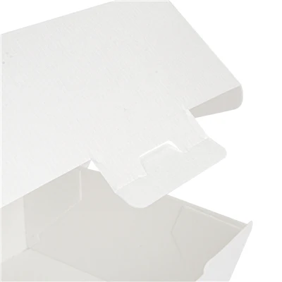 BOÎTES HAMBURGER THEPACK 13x12,5x9 CM (M) BLANC CARTON NANO-MICRO (500 UNITÉS) - REF. 234.10 - Image 4