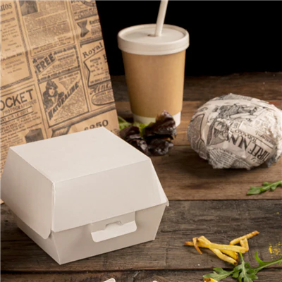 BOÎTES HAMBURGER THEPACK 13x12,5x9 CM (M) BLANC CARTON NANO-MICRO (500 UNITÉS) - REF. 234.10 - Image 7