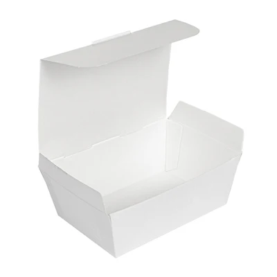 BOÎTES "LUNCH BOX" COUVERCLES THEPACK 500 ML (16 oz) 14x9,7x5 CM BLANC CARTON NANO-MICRO (480 UNITÉS) - REF. 235.13 - Image 3