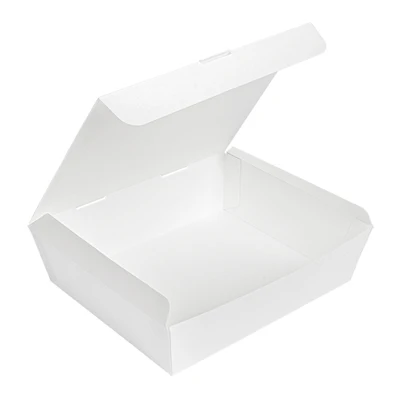 BOÎTES "LUNCH BOX" COUVERCLES THEPACK 1500 ML (48 oz) 21x18x5,5 CM BLANC CARTON NANO-MICRO (360 UNITÉS) - REF. 235.19 - Image 3