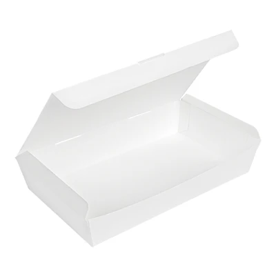 BOÎTES "LUNCH BOX" COUVERCLES THEPACK 1700 ML (54 oz) 27,5x16,5x5 CM BLANC CARTON NANO-MICRO (240 UNITÉS) - REF. 235.22 - Image 3