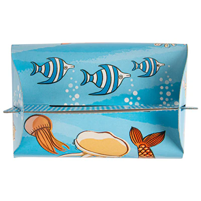 BOÎTES MENU ENFANT FOND DE LA MER 'FONDO DEL MAR' 320 G/M2 15,50x10,50x17,50 CM QUADRICHROMIE CARTON (300 UNITÉS) - REF. 221.48 - Image 4