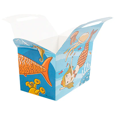BOÎTES MENU ENFANT FOND DE LA MER 'FONDO DEL MAR' 320 G/M2 15,50x10,50x17,50 CM QUADRICHROMIE CARTON (300 UNITÉS) - REF. 221.48 - Image 5