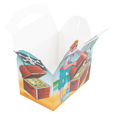 BOÎTES MENU ENFANT PIRATES 'PIRATAS' 320 G/M2 15,50x10,50x17,50 CM QUADRICHROMIE CARTON (300 UNITÉS) - REF. 137.34 - Image 5