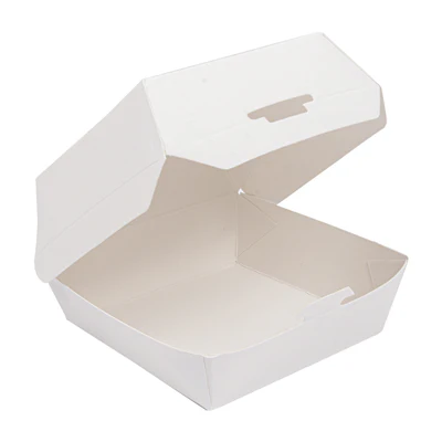 BOÎTES MINI BURGER 250 G/M2 7,3x7,7x5 CM BLANC CARTON (500 UNITÉS) - REF. 232.89