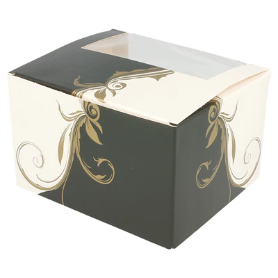 BOÎTES PÂTISSERIES AVEC FENÊTRE THEPACK 'CLASSIC' 11x13x8 CM BLANC CARTON NANO-MICRO (800 UNITÉS) - REF. 204.74 - Image 2