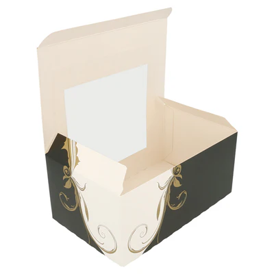 BOÎTES PÂTISSERIESAVEC FENÊTRE THEPACK 'CLASSIC' 18x11x8 CM BLANC CARTON NANO-MICRO (400 UNITÉS) - REF. 204.75 - Image 3