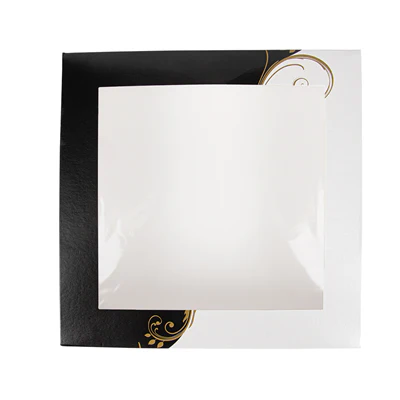BOÎTES PÂTISSERIES AVEC FENÊTRE THEPACK 'CLASSIC' 23x23x7,5 CM BLANC CARTON NANO-MICRO (200 UNITÉS) - REF. 204.70 - Image 3