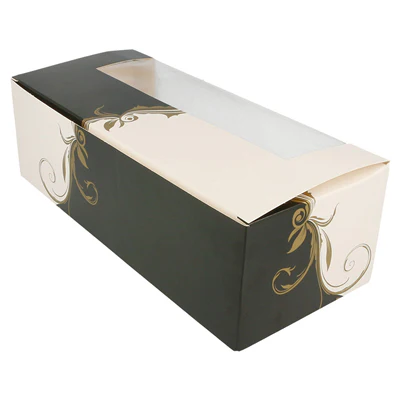 BOÎTES PÂTISSERIES AVEC FENÊTRE THEPACK 'CLASSIC' 26x11x8 CM BLANC CARTON NANO-MICRO (300 UNITÉS) - REF. 204.76 - Image 2