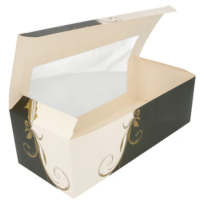 BOÎTES PÂTISSERIES AVEC FENÊTRE THEPACK 'CLASSIC' 26x11x8 CM BLANC CARTON NANO-MICRO (300 UNITÉS) - REF. 204.76 - Image 4
