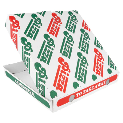 BOÎTES À PIZZA 100% VIERGES 340 G/M2 24x24x3 CM BLANC CARTON MICROCANAL (100 UNITÉS) - REF. 255.61 - Image 3