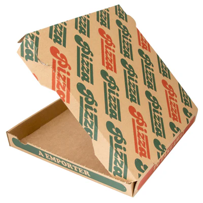 BOÎTES À PIZZA 350 G/M2 29x29x3,5 CM NATUREL CARTON MICROCANAL (100 UNITÉS) - REF. 148.21 - Image 3