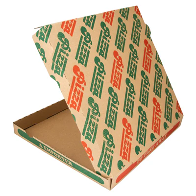 BOÎTES À PIZZA 350 G/M2 32x32x3,5 CM NATUREL CARTON MICROCANAL (100 UNITÉS) - REF. 148.23 - Image 3
