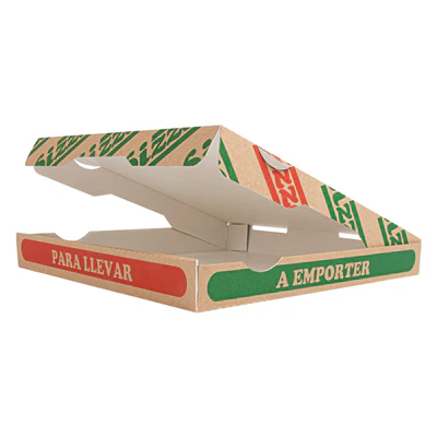 BOÎTES PIZZA 24x24x3 CM NATUREL CARTON MICROCANAL (100 UNITÉS) - REF. 262.41 - Image 5