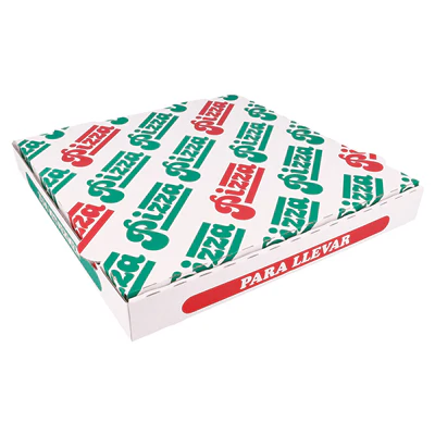 BOÎTES PIZZA 29x29x3,8 CM BLANC CARTON MICROCANAL (100 UNITÉS) - REF. 235.34