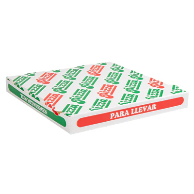 BOÎTES PIZZA 32x32x3,8 CM BLANC CARTON MICROCANAL (100 UNITÉS) - REF. 235.36