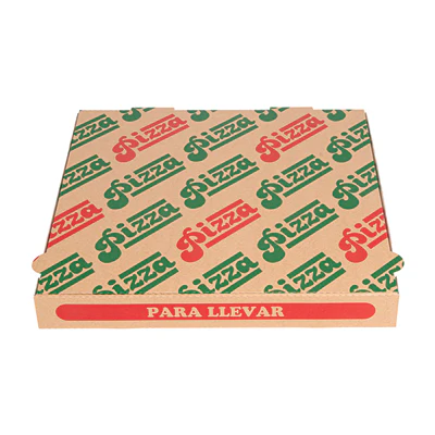 BOÎTES PIZZA 33x33x3,8 CM NATUREL CARTON MICROCANAL (100 UNITÉS) - REF. 235.39 - Image 2
