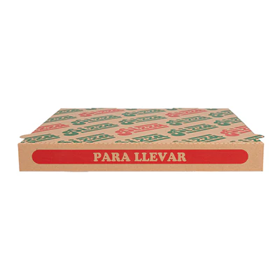 BOÎTES PIZZA 33x33x3,8 CM NATUREL CARTON MICROCANAL (100 UNITÉS) - REF. 235.39 - Image 3