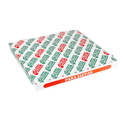 BOÎTES PIZZA 40x40x3,8 CM BLANC CARTON MICROCANAL (100 UNITÉS) - REF. 262.39