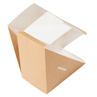 BOÎTES SANDWICH DOBLE AVEC FENÊTRE THEPACK 12,4x12,4x7,5 CM NATUREL CARTON NANO-MICRO + OPP (500 UNITÉS) - REF. 253.55 - Image 3
