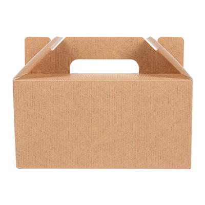 BOÎTES TRANSPORT DE REPAS THEPACK 18x12x9 CM NATUREL CARTON NANO-MICRO (100 UNITÉS) - REF. 235.09 - Image 2