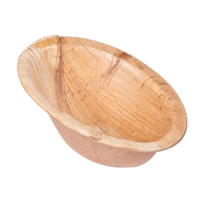 BOL OVALE COURBE ARECA 70 ML 10x7,2x4,8 CM NATUREL ARECA (200 UNITÉS) - REF. 250.45