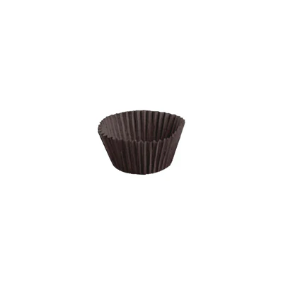 CAPSULES PETIT FOURS 50 G/M2 Ø 2,4x2 CM CACAO PARCH.INGRAISSABLE (500 UNITÉS) - REF. 184.85