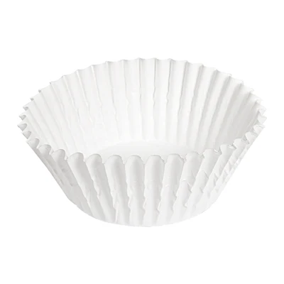 CAPSULES PETIT FOURS 50 G/M2 Ø 5x2,7 CM BLANC PARCH.INGRAISSABLE (1000 UNITÉS) - REF. 350.09