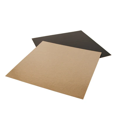 CARTONS PÂTISSERIE DEUX FACES 1100 G/M2 22x22 CM CHOCOLAT/PRALINÉ CARTON (100 UNITÉS) - REF. 223.71