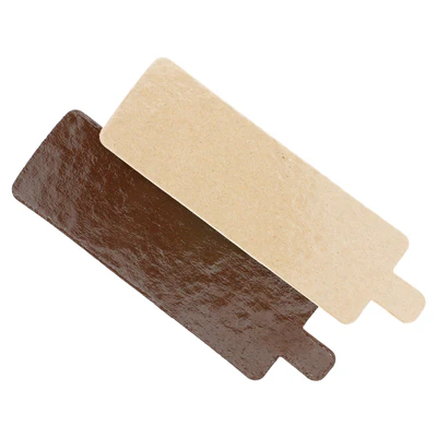 CARTONS PÂTISSERIE DEUX FACES 1100 G/M2 4,5x13 CM CHOCOLAT/PRALINÉ CARTON (200 UNITÉS) - REF. 223.76