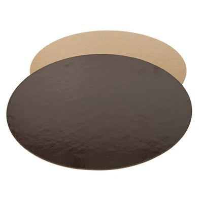 BASE POUR GÂTEAU DEUX FACES 1100 G/M2 Ø 28 CM CHOCOLAT/PRALINÉ CARTON (100 UNITÉS) - REF. 223.70