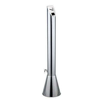 CENDRIER EXTÉRIEUR Ø 22,5x110 CM ARGENTE ACIER (1 UNITÉS) - REF. 158.77