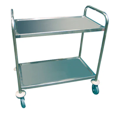 CHARIOT SERVICE 2 NIVEAUX ARROW 85x53x95 CM ARGENTE INOX (1 UNITÉS) - REF. 181.92