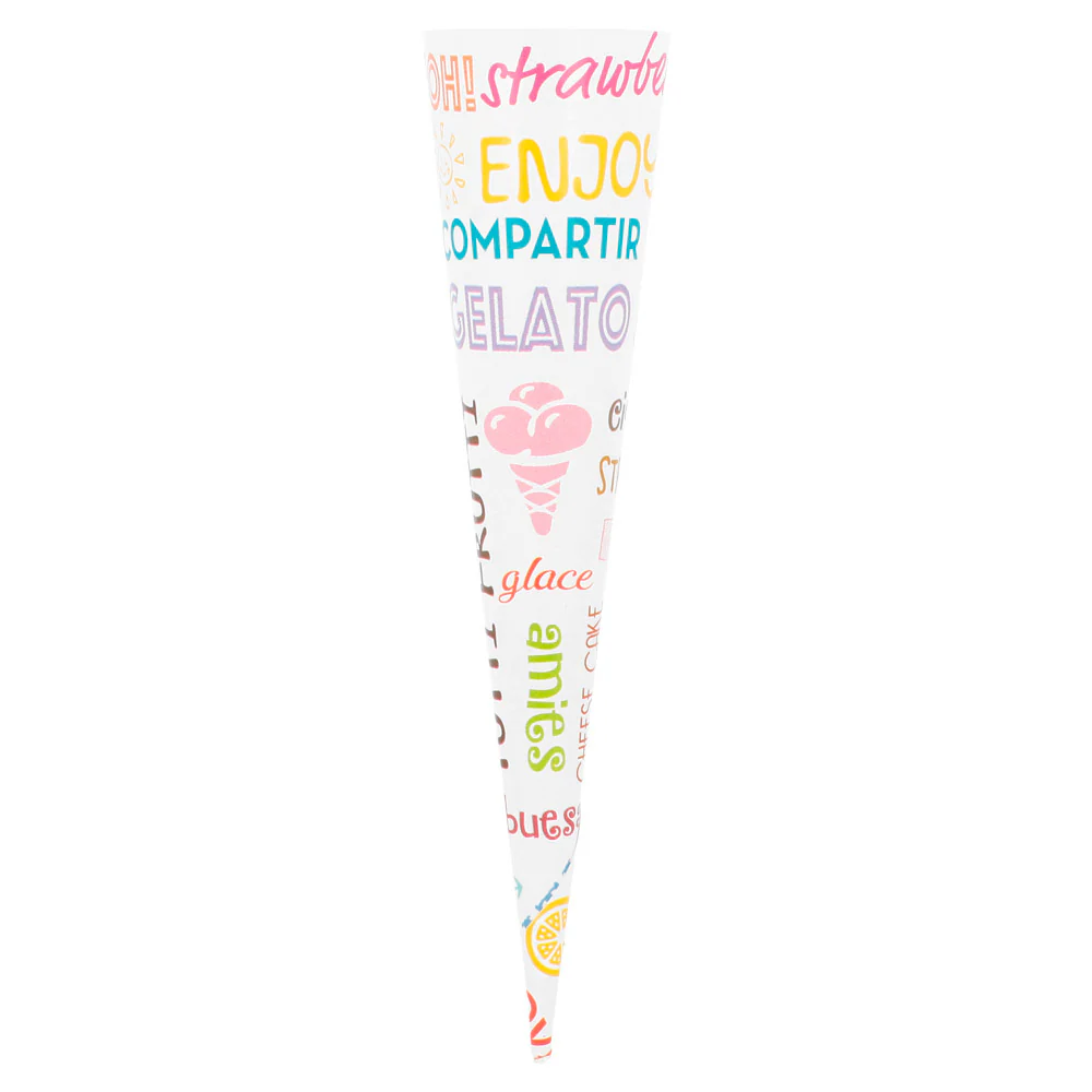 Cônes Glace Personnalisés Ø 3,75x15,2cm Papier - Image 4