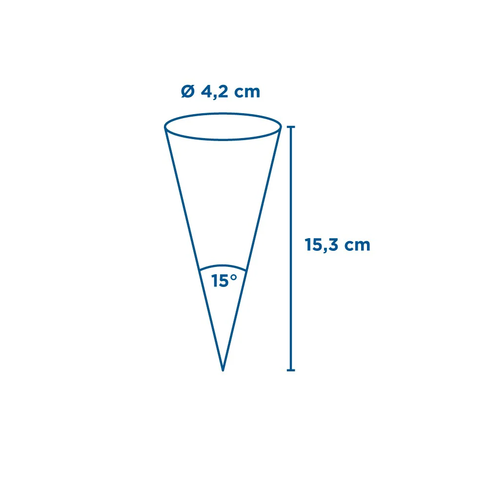 Cônes Glace Personnalisés Ø 4,2x15,3cm Papier - Image 3