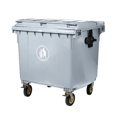 CONTENEUR GEANT 1100 L 120x104x130 CM GRIS HDPE (1 UNITÉS) - REF. 115.66