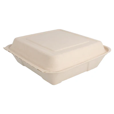 COQUILLES "L" BIONIC 1300 ML 22,5x22,5x7,5 CM NATUREL BAGASSE (200 UNITÉS) - REF. 150.44 - Image 2