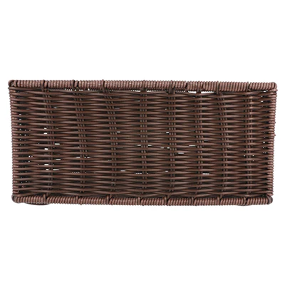 CORBEILLE SIMILAIRE-OSIER 25x16x11,5 CM MARRON PP (1 UNITÉS) - REF. 214.03 - Image 2