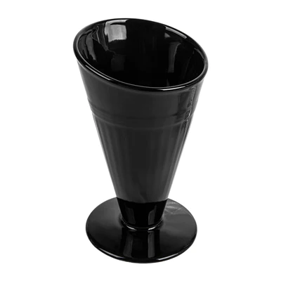 GOBELETS POUR FRITURES AKALA Ø11,8x19,8 CM NOIR PORCELAINE (6 UNITÉS) - REF. 260.61