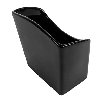 BOÎTES À FRITES S AKALA 12,4x6,5x12,7 CM NOIR PORCELAINE (6 UNITÉS) - REF. 260.63 - Image 4
