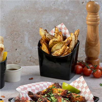 BOÎTES À FRITES S AKALA 12,4x6,5x12,7 CM NOIR PORCELAINE (6 UNITÉS) - REF. 260.63 - Image 5