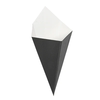 CORNETS FRITES THEPACK 100 G 12,8x21,7 CM NOIR CARTON NANO-MICRO (1600 UNITÉS) - REF. 252.22 - Image 2
