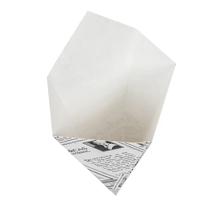 CORNETS FRITES THEPACK 'TIMES' 100 G 12,8x21,7 CM BLANC CARTON NANO-MICRO (1600 UNITÉS) - REF. 234.43 - Image 5