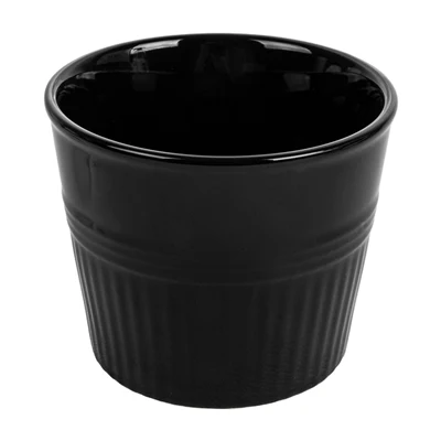 GOBELETS POUR FRITURES AKALA Ø10,3x9 CM NOIR PORCELAINE (6 UNITÉS) - REF. 260.60