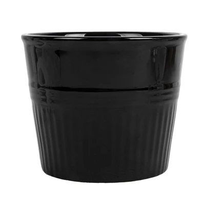 GOBELETS POUR FRITURES AKALA Ø10,3x9 CM NOIR PORCELAINE (6 UNITÉS) - REF. 260.60 - Image 2