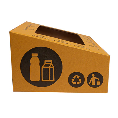 COUVERCLE DE CONTENEUR 38,4x31,1x12 CM JAUNE CARTON (10 UNITÉS) - REF. 251.38 - Image 3