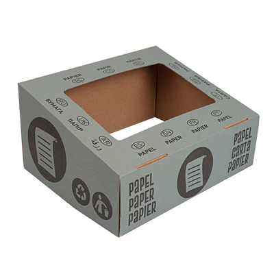 COUVERCLE DE PAPIER 38,4x31,1x12 CM BLEU CARTON (10 UNITÉS) - REF. 251.40